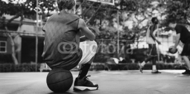 Basketball Player Athlete Exercise Sport Rest Concept