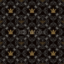 Naklejki Royal Background, Seamless Pattern