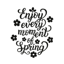 Fototapety "Enjoy every moment of spring" poster