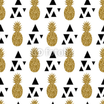 Obrazy i plakaty Seamless Pineapples Pattern