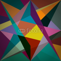 Naklejki colorful abstract geometric design, artificial