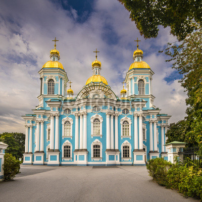 St. Nicholas Naval Cathedral in St. Petersburg, Russia