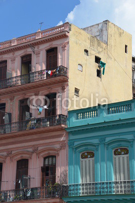 Colonial buildings in Cuba
