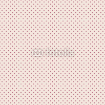 Naklejki Polka dots pattern, violet dots on light pink