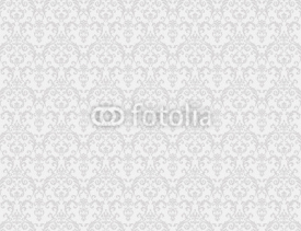 Obrazy i plakaty white floral pattern wallpaper