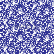 Naklejki Seamless pattern - floral ornamental background