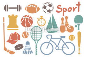 Fototapety sport icon set