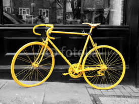 Fototapety yellow bike