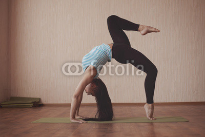 Stretching gymnast