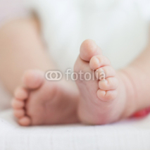 Fototapety newborn baby feet