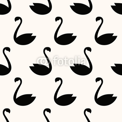 seamless swan pattern