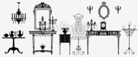 Naklejki original antique furniture collection