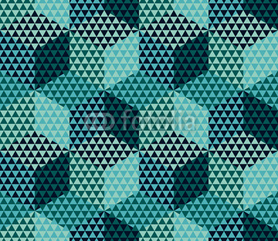 Geometry motif in luxury style seamless pattern vector illustration. Abstract triangle complex mosaic design background for fabric, wrapping paper, backdrop
