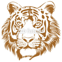 Obrazy i plakaty Tiger Stencil