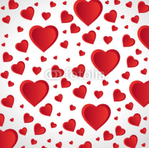 red hearts love seamless pattern design vector illustration eps 10