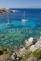 Naklejki The Bay of Cala Spinosa in Sardinia