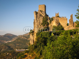 Naklejki Ancient castle on the rock, La Iruela, Andalusia, Spain