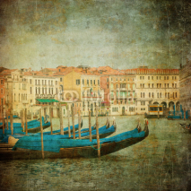 Naklejki Vintage image of Grand Canal, Venice