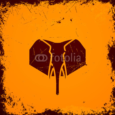 Vector Illustration of an Elephant Icon