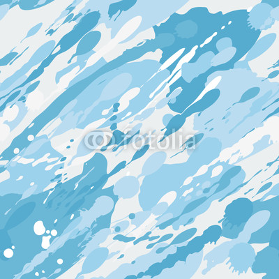 Seamless blue splash pattern. Vector illustration