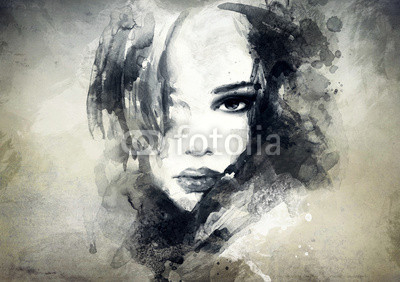 abstract  woman portrait