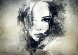 Naklejki abstract  woman portrait