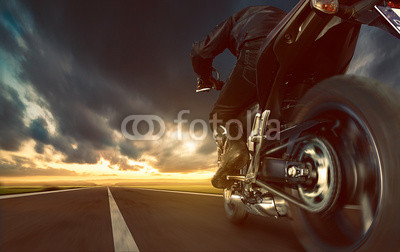 Speeding Motorcycle