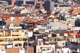 Naklejki Panorama di Barcellona, Spagna