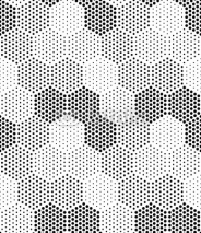 Fototapety Hexagon Illusion Pattern