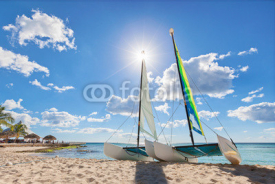 Fototapety Catamaran on beach