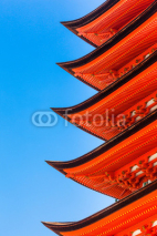 Obrazy i plakaty Detail of Eaves on a Japanese Pagoda