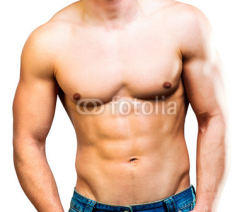 Naklejki muscular man