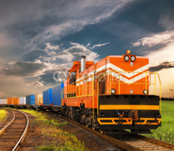 Fototapety freight train