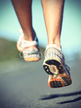 Obrazy i plakaty Runnning shoes on runner