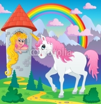 Fototapety Fairy tale unicorn theme image 3