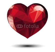 Fototapety red heart vector