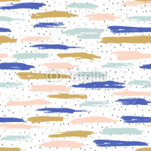 Obrazy i plakaty Abstract hand drawn pattern. Repeat colorful print for wrapping, wallpaper, fabric