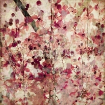 Fototapety Grunge pink blossom background
