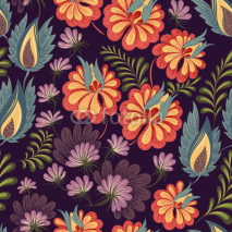 Naklejki Floral seamless pattern