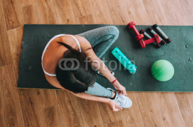 Fototapety girl in a gym