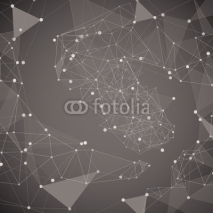 Abstract dark background made from points and lines