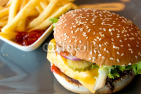 Fototapety Cheese burger