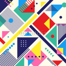 Fototapety Geometric pattern background. Applicable for covers, placards, posters, flyers and banner design. Vector illustration.