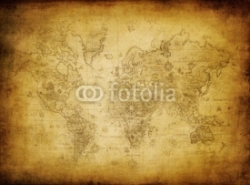 Naklejki ancient map of the world.