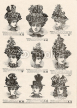 Obrazy i plakaty fashion woman wearing an elegant hat