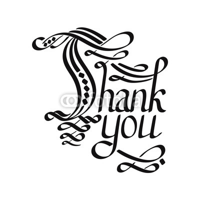Vector Thank You Hand Lettering
