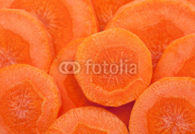 Fototapety Carrot vegetable round background