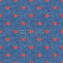 Obrazy i plakaty jeans geometric retro seamless polka-dot background