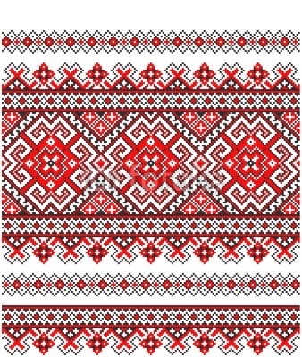 embroidered good like handmade cross-stitch Ukraine pattern