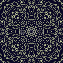 Seamless  vector  ethnic ornate background. 